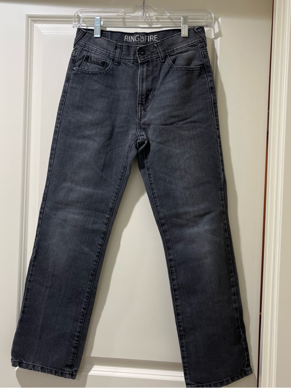 Ring of Fire Women’s Charcoal Black Straight Jeans
